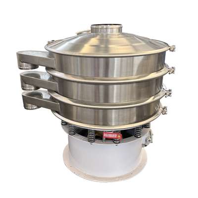 Three-Dimensional Vibration Transmission Vibratory Screening Machine for Convenient Replacement