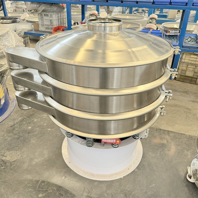 Three-Dimensional Vibration Transmission Vibratory Screening Machine for Convenient Replacement