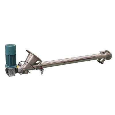 Horizontal And Inclined Material Transportation With Auger Screw Conveyor
