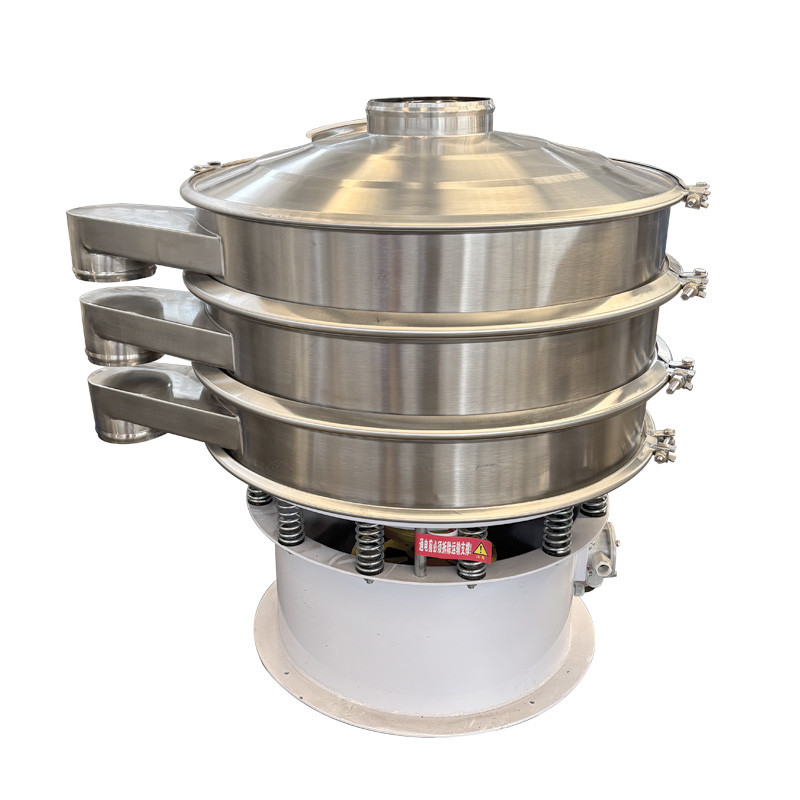 Three-Dimensional Vibration Transmission Vibratory Screening Machine for Convenient Replacement