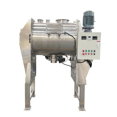 Miscelatore a vomere in acciaio inossidabile con sistema di controllo PLC e scarico pneumatico per miscelazione industriale