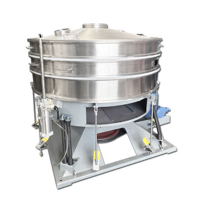 Macchina per lo screening a fusoliera progettata per una facile manutenzione e per lo screening delicato di materiali fini e appiccicosi fragili nell'industria