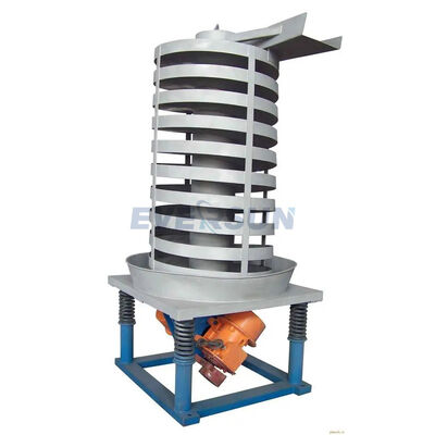 Convogliatore a vite a cerniera ascensore a spirale verticale completamente chiuso per il sollevamento continuo di polvere secca e materiali granulari